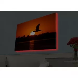 Image of 4570HDACT-032 Multicolor Decorative LED Lighted Canvas Painting