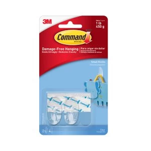 image of 3M Command Small Clear Hooks