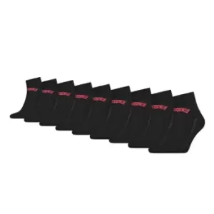 Image of Levis 9 Pack of Logo Trainer Socks - Black