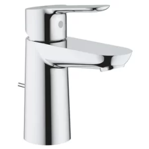 image of Grohe BauEdge Mono Basin Mixer Tap with Waste