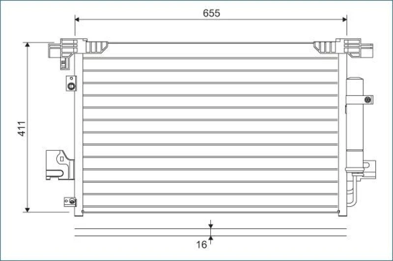 Image of Air conditioning condenser VALEO 814315