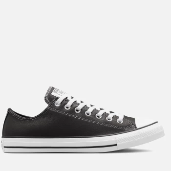 Image of Converse Mens Chuck Taylor All Star Seasonal Leather Ox Trainers - Storm Wind/White/Black - UK 10