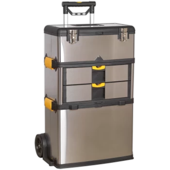 image of Sealey AP855 Stainless Steel Rolling Tool Box