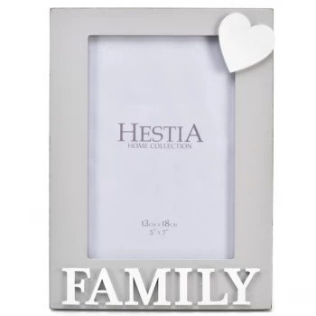 image of 5" x 7" - HESTIA FAMILY Heart Frame