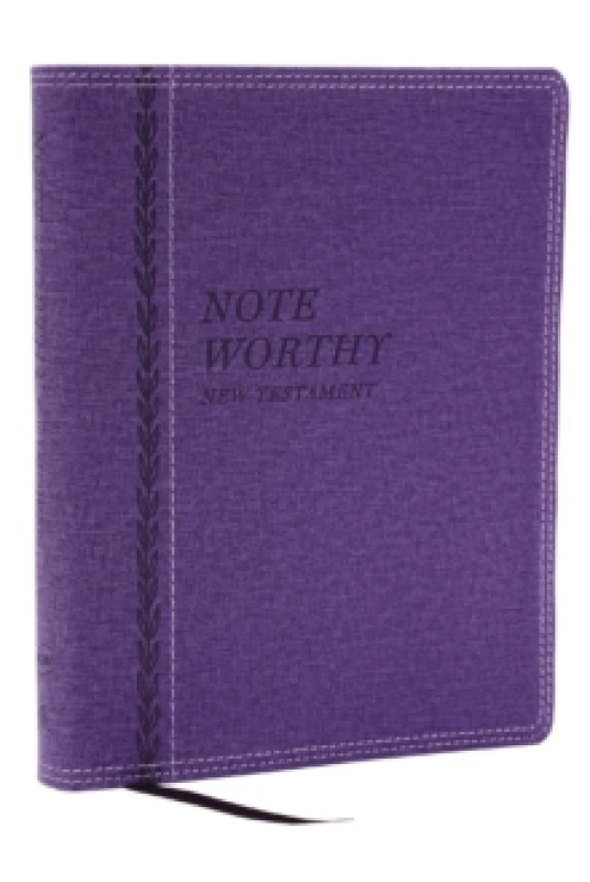 Image of NoteWorthy New Testament: Read and Journal Through the New Testament in a Year (NKJV, Purple Leathersoft, Comfort Print) Leather / fine binding