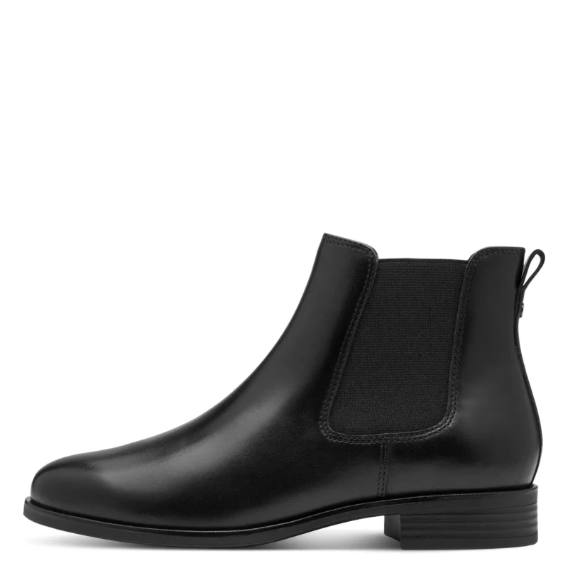 Image of tamaris Leather Chelsea Boots Black Women 36 (3.5);37 (4);38 (5);39 (5.5 to 6);40 (6.5);41 (7)