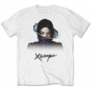 image of Michael Jackson Xscape Mens White T Shirt: XXL