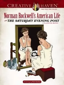 image of Creative Haven Norman Rockwell's American Life from The Saturday Evening Post Coloring Book