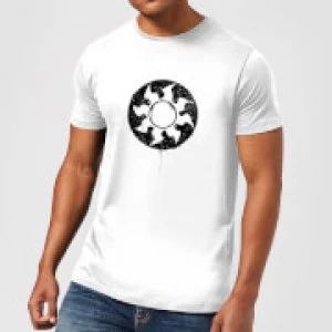 Image of Magic The Gathering White Mana Splatter Mens T-Shirt - White - 3XL