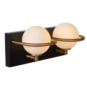 image of Isobel Classic Wall Light Bathroom - 2xG9 - IP44 - Black