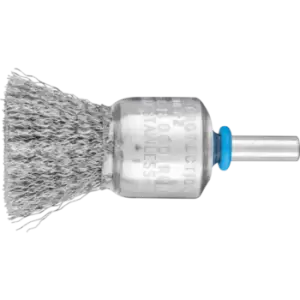 image of Pferd End Brush Crimped PBU Diameter 20 mm Shank Diameter 6mm Stainless Steel W