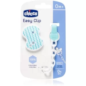 Image of Chicco Easy Clip dummy chain 0m+ Blue 1 pc