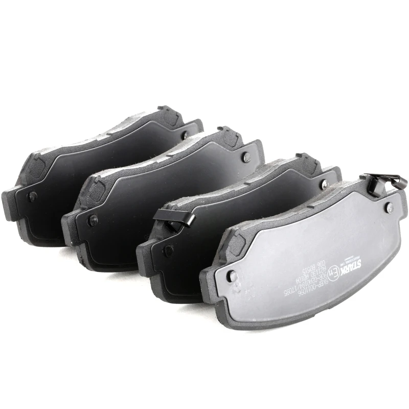 Image of RIDEX 402B0532 Brake pad set Front Axle, with acoustic wear warning, with anti-squeak plate Brake Pad Set,disc brake (402)