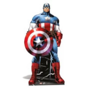 Image of Marvel - Captain America Mini Cardboard Cut Out