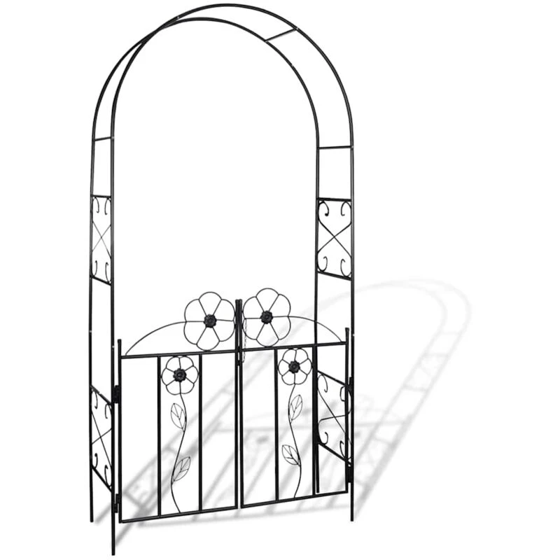 Image of vidaXL Garden Arch Door Climbing Plants Outdoor Patio Arbour Pergola Archway