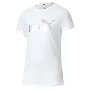 image of Puma Essential Plus Tee Child Girls - White