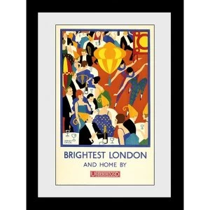 image of Transport For London Brightest London 2 60 x 80 Framed Collector Print