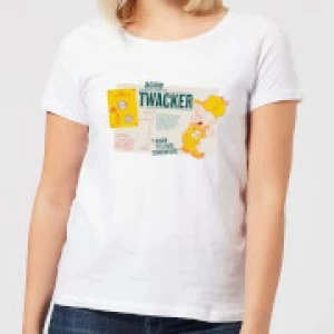 Image of Looney Tunes ACME Twacker Womens T-Shirt - White - 3XL