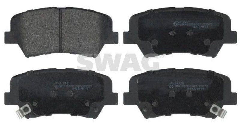 Image of Brake pad set SWAG 33 10 7626