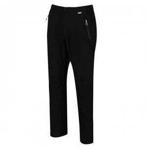 Image of Regatta Highton Stretch Waterproof Overtrousers, Long Leg Length - Black