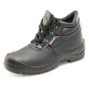 Image of Click Footwear 4 D Ring Boot With Scuff Cap PU Leather 10 Black Ref