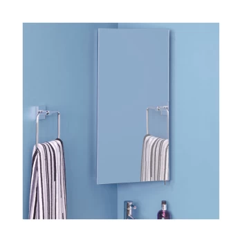 Image of Croydex - Houston Illuminated Bathroom Mirror Corner Cabinet