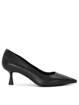 image of Dune London Dune Wf Angelina Kitten Heel Court - Black, Size 3, Women