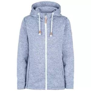 Image of Trespass Womens/Ladies Kari Striped Fleece Jacket (S) (Navy Marl)