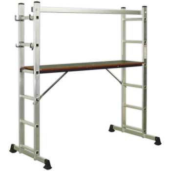 image of Sealey 4 Way Combination Ladder 2.7m