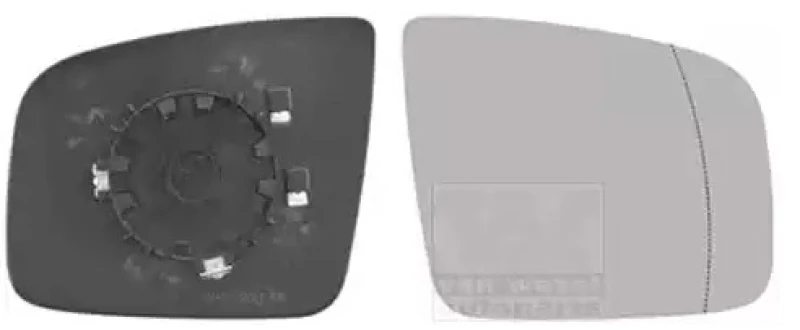 Image of VAN WEZEL 3081838 Wing Mirror Glass * HAGUS * Right Mirror Glass,outside mirror (1914)