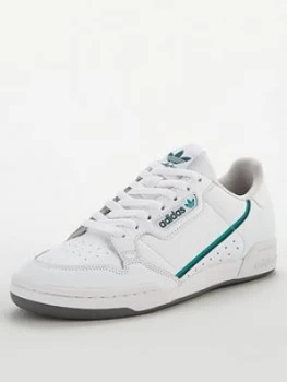 Image of Adidas Originals Continental 80 - White/Navy/Green