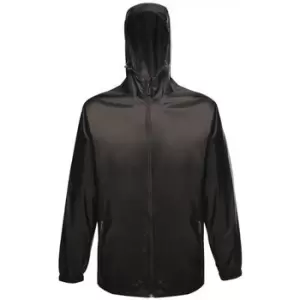 Image of Professional PRO PACK AWAY Waterproof Shell Jacket mens Fleece jacket in Black - Sizes UK XS,UK S,UK M,UK L,UK XL,UK XXL,UK 3XL