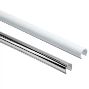 Image of Talon Chrome-Plated Chrome Effect Radiator Pipe Sleeve Accessory Pack (L)1000mm (Dia)15mm