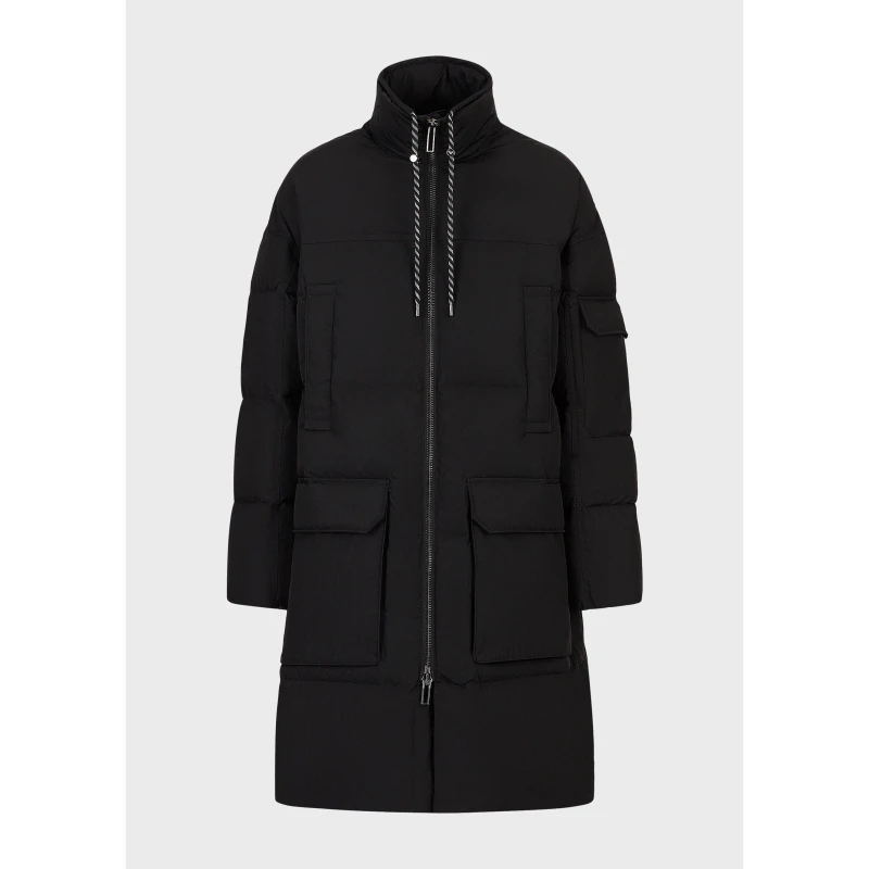 Image of Emporio Armani Mens Insulated Short Puffer Jacket Nero male XL