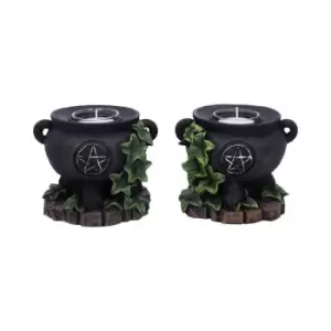 Image of Ivy Cauldron Candle Holder 11cm (Set of 2)