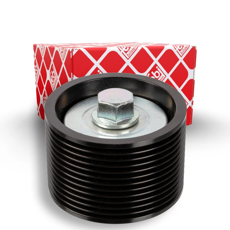 Image of FEBI BILSTEIN 170437 Idler Pulley Metal Deflection/Guide Pulley,v-ribbed belt (312)