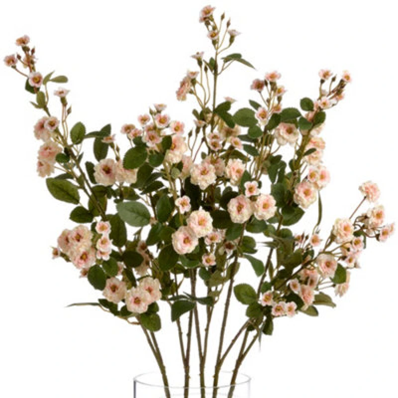 Image of Hill Interiors Faux Wild Meadow Rose Cream/green (One Size)