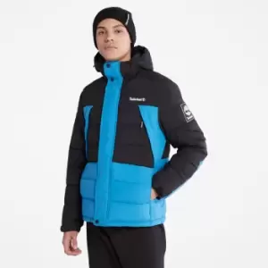 Image of Timberland Outdoor Archive Water-resistant Puffer Jacket For Men In Blue Blue, Size L