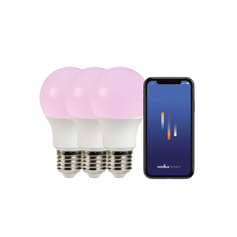 Image of Nordlux E27 A60 Edison Screw Smart 2200-6500k 806lm, IP20 in White White Unisex