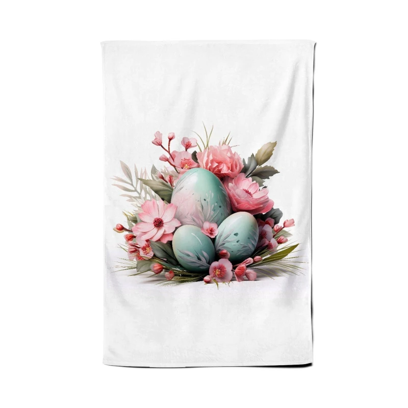 Image of Warren Reed - Designer Easter Egg Arrangement Tea Towel Multicolor Unisex