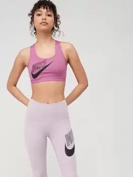 Image of Nike Non Padded Medium Support Dance Bra - Purple, Purple, Size L, Women
