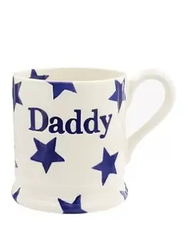 Emma Bridgewater Blue Star Daddy 1/2 Pint Mug