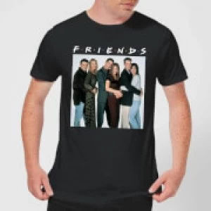 Image of Friends Group Shot Mens T-Shirt - Black