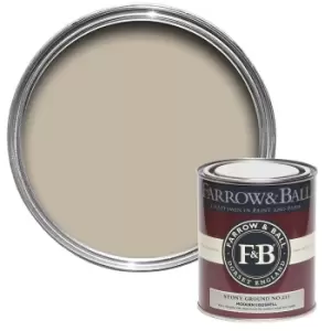 Image of Farrow & Ball Modern Eggshell Paint Stony Ground - 750ml