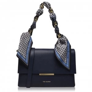 Image of Ted Baker Elsy Crossbody Soft Leather Bag - navy