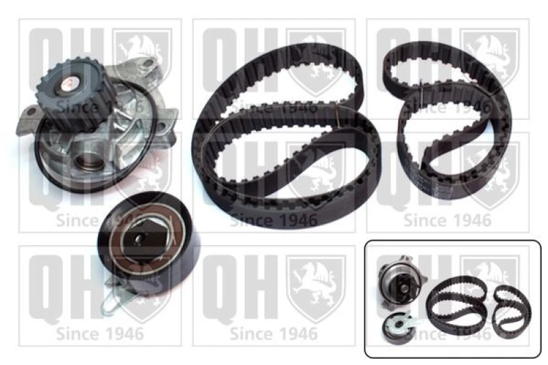 Image of QUINTON HAZELL Water pump and timing belt kit QUINTON HAZELL QBPK8070