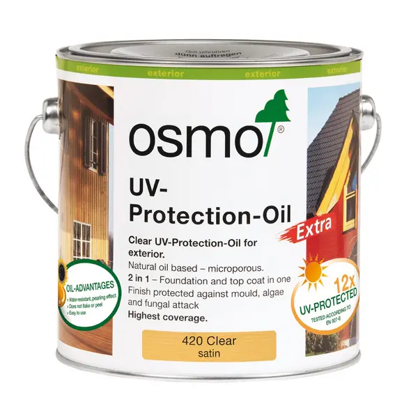 image of Osmo UV-Protection Oil, 2.5L, Extra Satin Clear