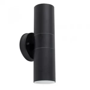 Image of IP44 Outdoor Up/Down Wall Light in Black