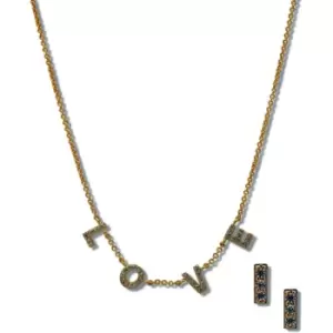 image of Ladies Anne Klein Base metal Necklace and Stud Earrings