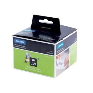 image of Dymo 11354 Black On White Label Tape 32mm X 57mm